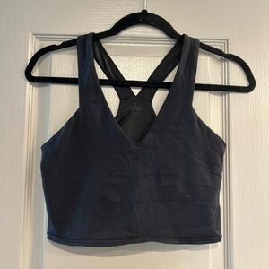 ALO Yoga Charcoal Racerback Bra